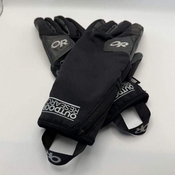 Outdoor Research Stormtracker Gloves Womens Medium Goat Leather Windproof Zip - Picture 1 of 6